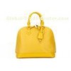 Luxury Yellow Alma PM Womens Leather Tote Bags with classic design