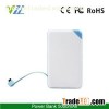 Rohs Cell External Power Bank 5000 Mah, Universal Built In Cable Cheap Power Bank
