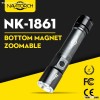 Zoomable Bottom Magnet Rechargeable LED Flashlight/LED Torch (NK-1861)