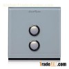 Interruptor De Pared Inteligente De Dos Segmentos L 10A Vidrio Templado