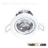 7W LED Down Light Lens Distribution High CRI (Ra>90) COB LED