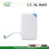 Rohs Cell External Power Bank 5000 Mah, Universal Built In Cable Cheap Power Bank