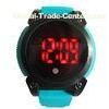 Sports OEM Silicone LED Watch 3 ATM Waterproof Vibration Alarm Watch