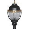 matal halide lamp 150w polycarbonate diffuser E27  outdoor garden lights with decorative crown part