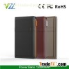 External Polymer Manual For Power Bank 12000mah Leather-grain ABS Fashion Mobile Phone Charger 12000