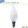 High brightness LED E14 2W Filament Bulb