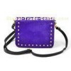 Girls Small Purple Genuine Leather Crossbody Bags with cotton lining