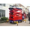 Q345B Steel Mobile Aerial Work Platform , mobile scissor lift