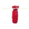 Red Taffeta Jewelry Drawstring Punch With Round Base For Gift
