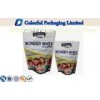1kg OEM aluminium laminated Matte Black Stand up Pouch with Ziplock