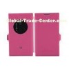Luxury Nokia Leather Phone Case Pink Lumia N1020 Phone Wallet Pouch With Strap