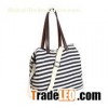 Custom Cotton Non Woven Promotional Strip Canvas Handbag