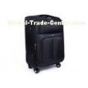 Polyester material EVA trolley case lightweight suitcases on wheels and expandable zipper
