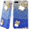 Deluxe Series 3D Kitty Cat Rhinestone Diamond Bling Hard Case for iPhone 4