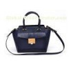 Womens Soft PU leather tote bag with Rolled Handles and Special Lock