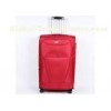 Small 20 inch suitcase 4 wheel luggage built in cross straps and ID card pocket on back panel