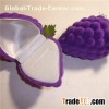 Grapes Shaped Flocking Ring Box