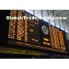 Electronic Airport Flight Information Display System Installed At Station Entrance