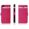 PU / TPU Red iPhone 5s Cell Phone Cases , iPhone 5s Brushed Leather Phone Case