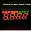 OEM 4 Digit 7 Segment Led Display for Temperature indicator Red / Yellow / Green