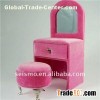 Dressing Table Shaped Velvet Box