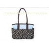 Custom Fashion Black Yummy Mummy Changing Bags with Dots Printed