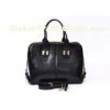 Luxury Oil Wax Large Leather Handbags , Three Zipper Compartment