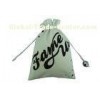 Small Cotton Drawstring Pouch Environmental-friendly With String And Bead