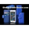 Goatskin PU Wallet Apple iPhone Leather Cases with Multi Colors for iphone 5