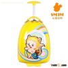 Yellow Shanmao Oval Shape Best Designer Suitcase,2 Wheel Trolley Suitcase