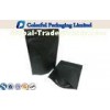 500g Coffee Packing Resealable Matte Black Stand up Pouch With Window