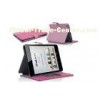 Pink iPad Mini Leather Cover Handmade Stand Protective iPad Case