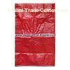 Customized Red PP Woven Bags / 25kg PP Sacks for Packing Plastic Pellets / Food / Chemical