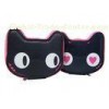 Double Sided Pencil Box Panit Case Filled Stationery Lovely Mini Black Cat Shaped