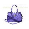 Designer Woven PU Ladies Leather Shoulder Bags with Adjustable Long Handles