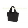 Durable Woman Shopping Canvas Handbags with Plush Wrapped Bag Mouth