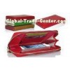 Red Leather Apple iPhone , OEM Handmade Mobile Phone Protection Case
