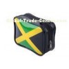 Black Waterproof PU Cosmetic Organizer Bag , Customizable Lady Travel Cosmetic Bags