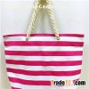SAMLL SIZE CANVAS BEACH BAG, COTTON ROPE HANDLE JH15106