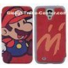 Frosted Shell Samsung Leather Phone Cases , Mario phone Cover
