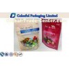 Customized PET + Matt Varnish Resealable Stand up Pouches For Snacks , Nut Food