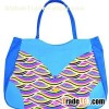 EMBOSSED PVC LEATHER BEACH BAG, SHOPPING BAG,TOTE BAG, WITH BOTTOM DECORATION