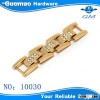 Zinc alloy gold quadrate bag fittings
