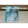Promotional Folding Non Woven Shopping Bag / Custom Tote Bags With Bronzing , Silver Plating Logo