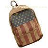 Printed Chamois Leather Backpacks / Travelling Backpacks For Girls In High School