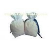 Eco-friendly Cotton Gift Packing Pouch White With Screen Printing Ribbon