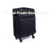 Travelling 4 wheel trolley luggage case with standard zipper lock to sideway OEM
