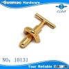 Combination with hole metal hardware for bags
