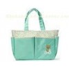 Light Green Fabric Cute Baby Diaper Bags / Stylish Baby Changing Bags