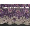 Elegant Embroidery Beaded Lace Fabric for Garment Trimming CY-XP0010